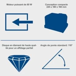 Affûteuse De Fôrets Métaux DBS800 SCHEPPACH - 230V 50Hz 80W - 5903404901 9 Affûteuse De Fôrets Métaux DBS800 SCHEPPACH - 230V 50Hz 80W - 5903404901 -Scheppach 15331993 3