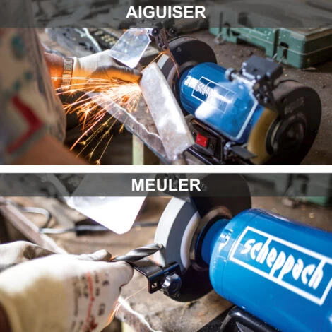 TOURET A MULER DOUBLE MELEUSE PONCEUSE ø150mm SCHEPPACH SM150L 400W 230V 7 TOURET A MULER DOUBLE MELEUSE PONCEUSE ø150mm SCHEPPACH SM150L 400W 230V – Image 5