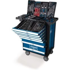 CHARIOT D'ATELIER AVEC 263 OUTILS CAISSE ROULETTES ROULANT SCHEPPACH TW1000