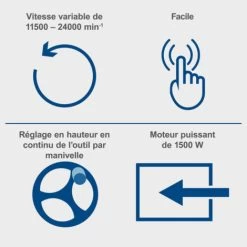 DÉFONCEUSE SUR TABLE TOUPIE À BOIS SCHEPPACH HF50 9 DÉFONCEUSE SUR TABLE TOUPIE À BOIS SCHEPPACH HF50 -Scheppach 18974741 3