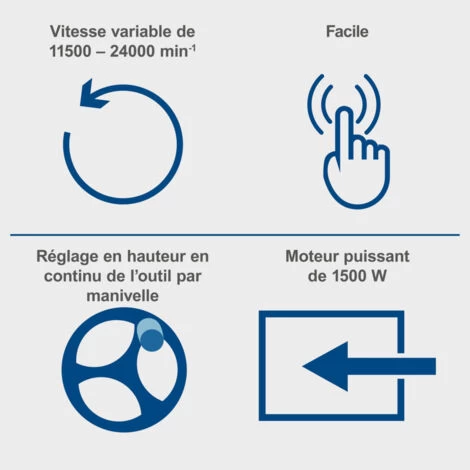 DÉFONCEUSE SUR TABLE TOUPIE À BOIS SCHEPPACH HF50 5 DÉFONCEUSE SUR TABLE TOUPIE À BOIS SCHEPPACH HF50 – Image 3