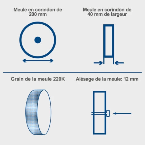 Affuteuse à Eau SCHEPPACH 200mm - 120W - TIGER2000S 6 Affuteuse à Eau SCHEPPACH 200mm - 120W - TIGER2000S – Image 4