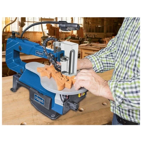 Pack SCHEPPACH Scie à Chantourner 405 Mm - 120W - SD1600V - Lot De 6 Lames - 10 Dents 5 Pack SCHEPPACH Scie à Chantourner 405 Mm - 120W - SD1600V - Lot De 6 Lames - 10 Dents – Image 3