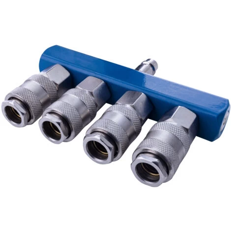 Distributeur Pneumatique Raccord Rapide 4 Voies SCHEPPACH - 7906100725 3 Distributeur Pneumatique Raccord Rapide 4 Voies SCHEPPACH - 7906100725