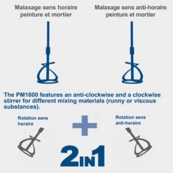Scheppach - Malaxeur 1600W Tige 550mm - PM1600 9 Scheppach - Malaxeur 1600W Tige 550mm - PM1600 -Scheppach 6919354 4