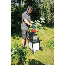 Broyeur De Végétaux électrique Scheppach GS60 2800W 230V, Broie Jusqu'à 45mm D'épaisseur, Capacité Du Bac Intégré 60L, Silencieux, Gants Et Sécateur -Scheppach 91855599 5