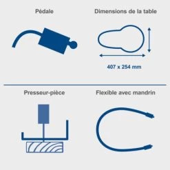 Scie A Chantourner Avec Flexible Pour Bois Plastique Metal SCHEPPACH Deco Max -Scheppach 98653043 4