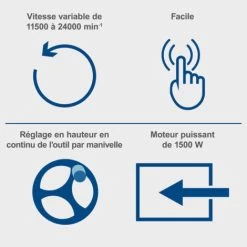 Defonceuse Sur Table Toupie A Bois SCHEPPACH Hf60 -Scheppach 99810662 3